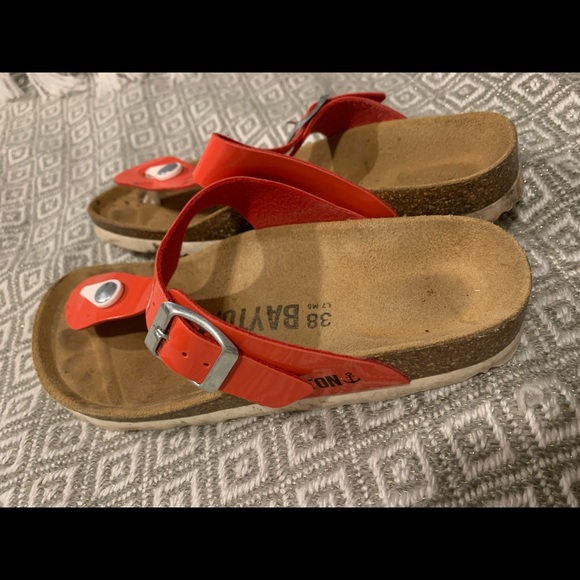 Bayton orange Slide Sandals - Picture 6 of 6
